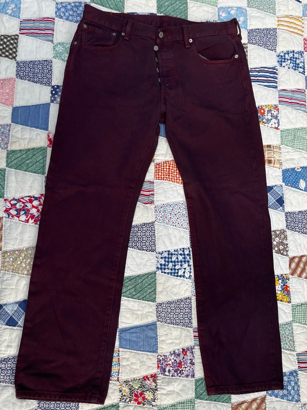 Levi's Men's 501 Jeans in Wine/Burgundy